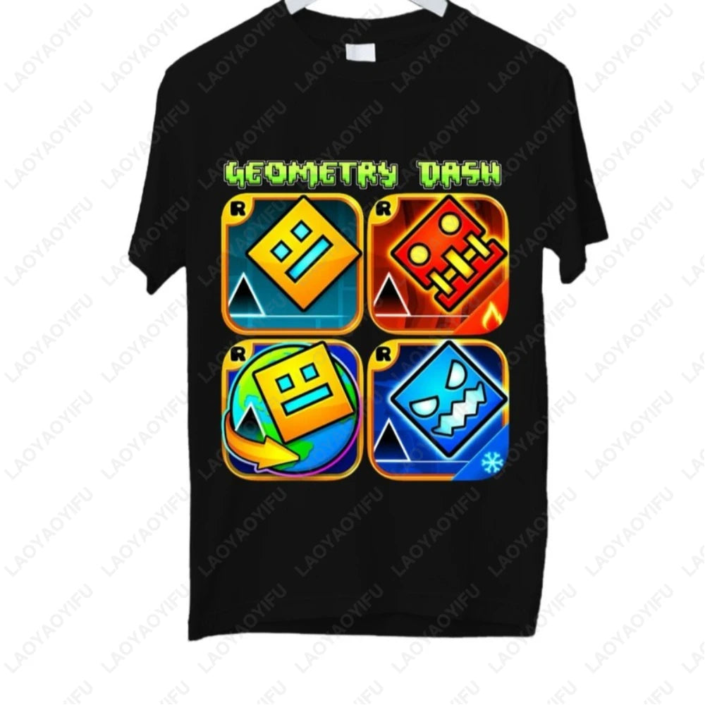 Geometry Dash 3D Gaming T-Shirt