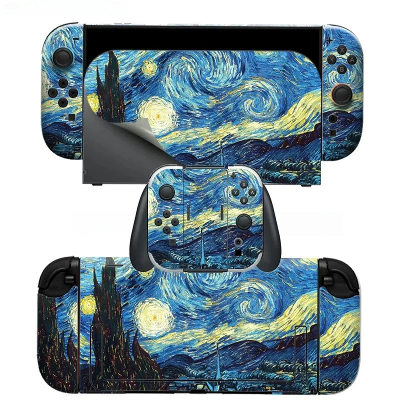 Colorful Nintendo Switch 2 Vinyl Skins