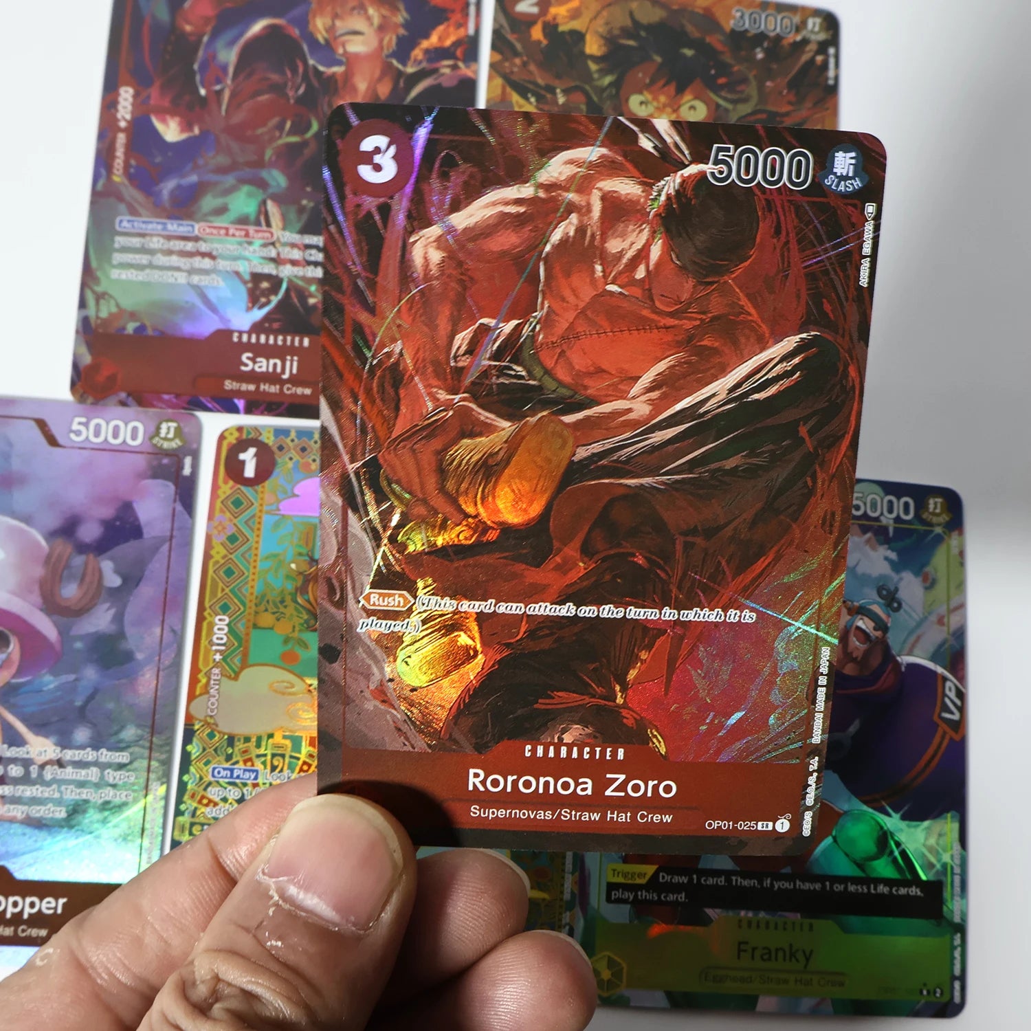 One Piece Frosted Laser Game Cards