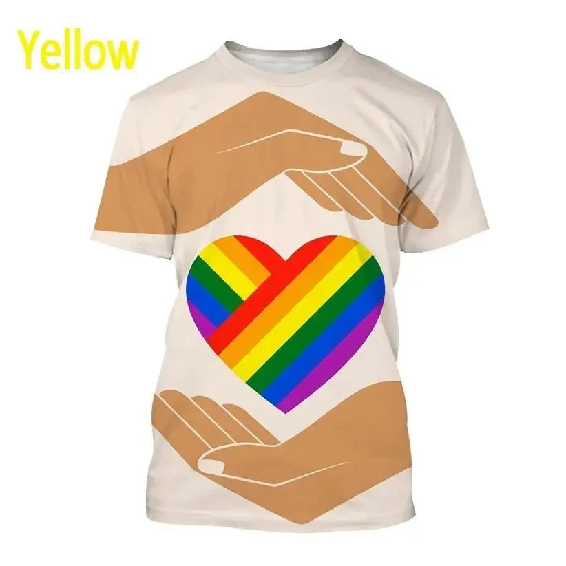 Rainbow 3D Print Unisex T-Shirt
