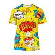 Cartoon Bomb Explosion Graphic T-Shirt