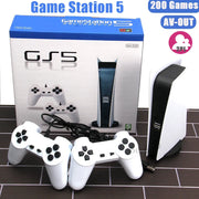 GS5 Game Station 5 Video Game Console With 200 Classic Games 8 Bit TV Consola Retro USB Wired Handheld Two Game Player AV Output