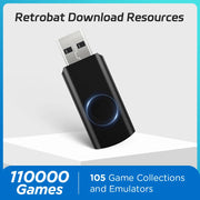 Retrobat 110000 Retro Games Download 105 Emulators For PS3/PS2/PS1/N64/Game Cube/Sega Saturn/MAME/NES For Game Console/PC/Laptop