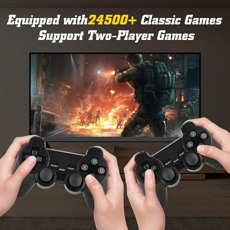 NEW Portable 20000+ Games 2.4G Dual M8 Gaming Console Wireless Controller Game Stick 4K Retro game For Dropshiopping Xmas Gift